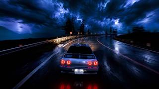 driving at night feels different when you're alone