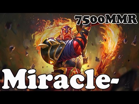 Dota 2 - Miracle- 7500 MMR Plays Ember Spirit vol 2 - Ranked Match Gameplay