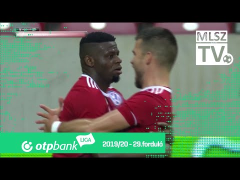Adeniji Babatunde Temitope első gólja a DVSC – Puskás Akadémia FC mérkőzésen