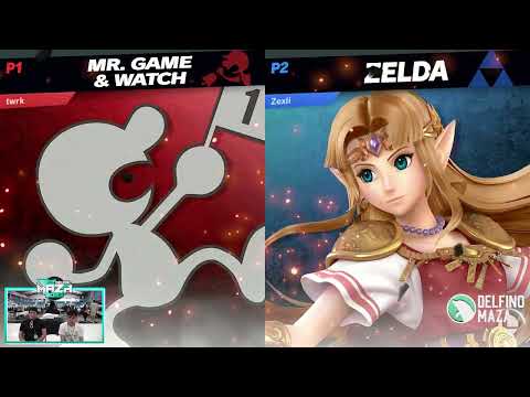 Delfino Maza 2023 Wave A Pools - twerkmastr (Game & Watch) Vs. Zeli (Zelda) - SSBU Tournament