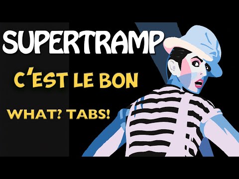 Supertramp - "C'est Le Bon" - Guitar Tab mastering
