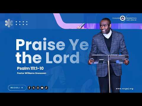 SUNDAY SERVICE | AUGUST 9TH 2026 | PRAISE YE THE LORD