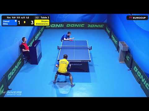 10:45 Oleksii Mitla 2-3 Dmytro Alieksieienko 26.04.2023 TT Euro.Cup Ukraine Master. Table 3
