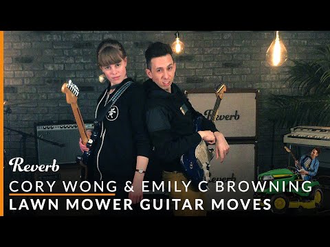 Vulfpeck's Cory Wong: Lawn Mower Guitar Moves w/ Emily C Browning | Reverb