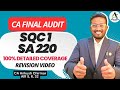 SQC 1 और SA 220 Timestamps | CA Final Audit क्वालिटी कंट्रोल रिवीजन चैप्टर्स