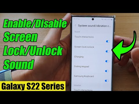 Galaxy S22/S22+/Ultra: How to Enable/Disable Screen Lock/Unlock Sound