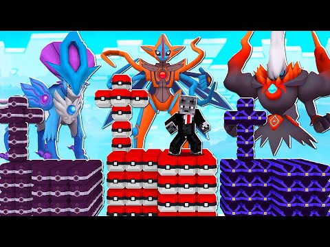 Minecraft Ilha Lucky Pixelmon mas os Pokemon tem MEGA EVOLUÇÃO de LEVEL 1000
