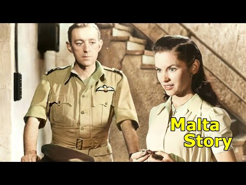 Malta Story (1953) 1440p - Alec Guinness | Jack Hawkins | War/Romance
