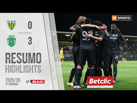 Resumo: Tondela 0-3 Sporting (Liga 25/26 #9)