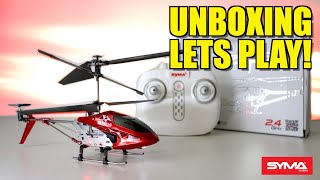 S107H-E RC Helicopter by Syma (UNBOXING, REVIEW and LET'S PLAY!)