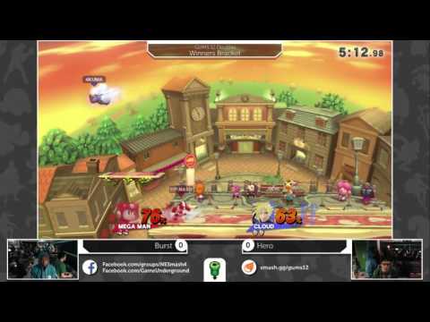 GUMS 12 Singles (Winner's Bracket) - Hero (Cloud) vs HSG Burst (MegaMan)
