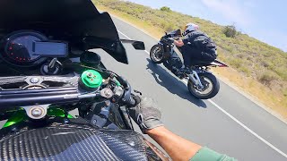 Ninja H2 Meets Aprilia RSV4 1100
