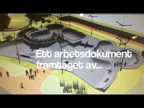 Arbetsgruppens 3D Skiss för Betongparken i Värnamo