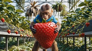 🍓 Strawberry BOUNCES Everywhere! Monkey Gets Hit...