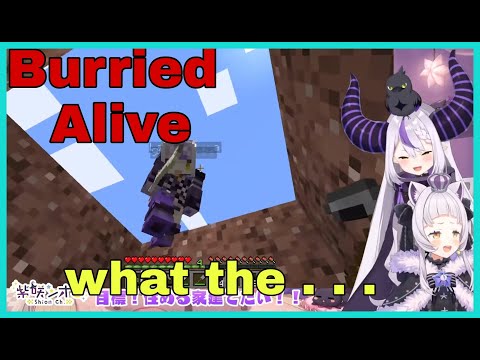 Laplus Buried Shion While She's Gone | minecraft  [Hololive/Eng Sub]