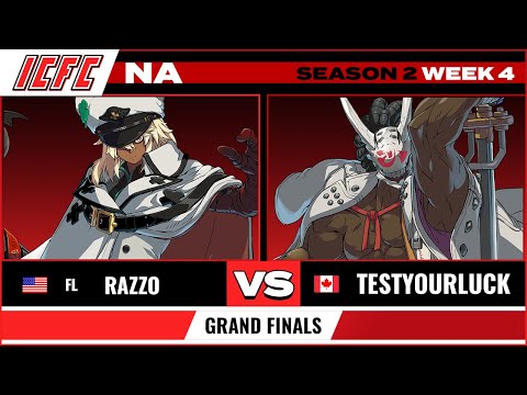 Razzo (Ramlethal) vs TestYourLuck (Nagoriyuki) Grand Finals - ICFC NA GGST Season 2 Week 4