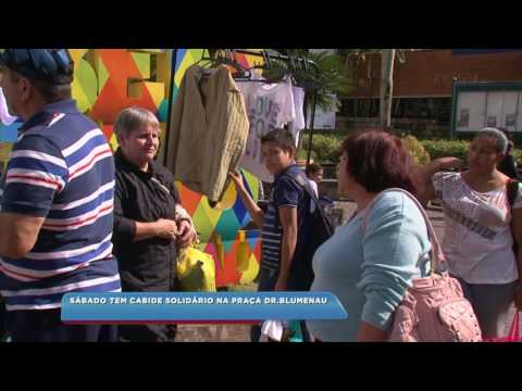 Sábado tem Cabide Solidário na praça Dr. Blumenau