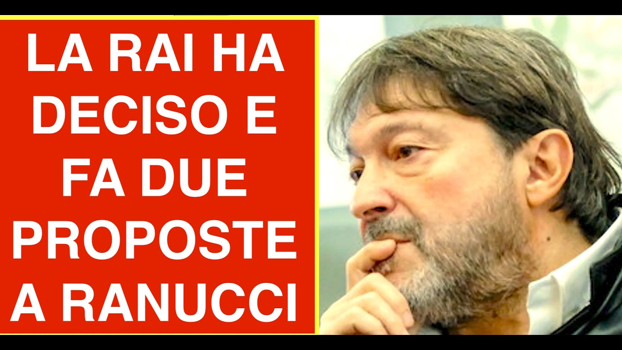 LA RAI HA DECISO E FA DUE PROPOSTE A RANUCCI A PARITÀ DI STIPENDIO