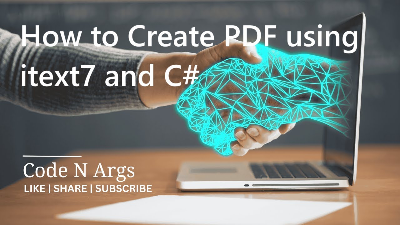 How to Create PDF using itext7 and C# for both web(asp.net core) and windows application free