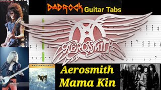 Mama Kin - Aerosmith - Guitar + Bass TABS Lesson