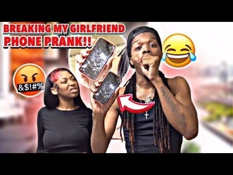 BREAKING MY GIRLFRIEND PHONE PRANK!!!😱🔥