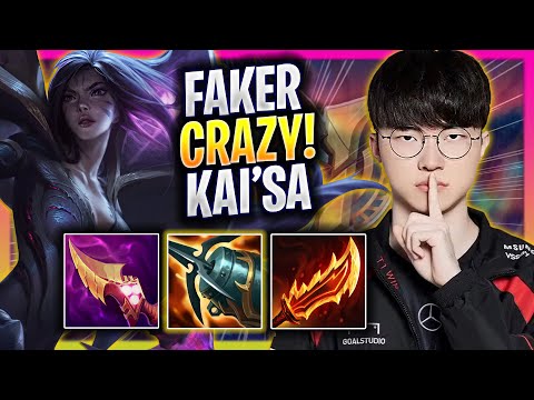 FAKER CRAZY GAME WITH KAI'SA! - T1 Faker Plays Kai'sa ADC vs Senna! | Season 2025