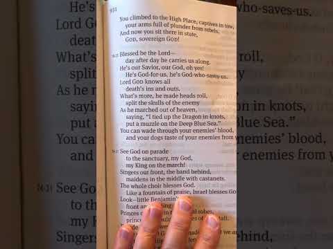Psalm 68 - The Message Bible #jesus #psalm68