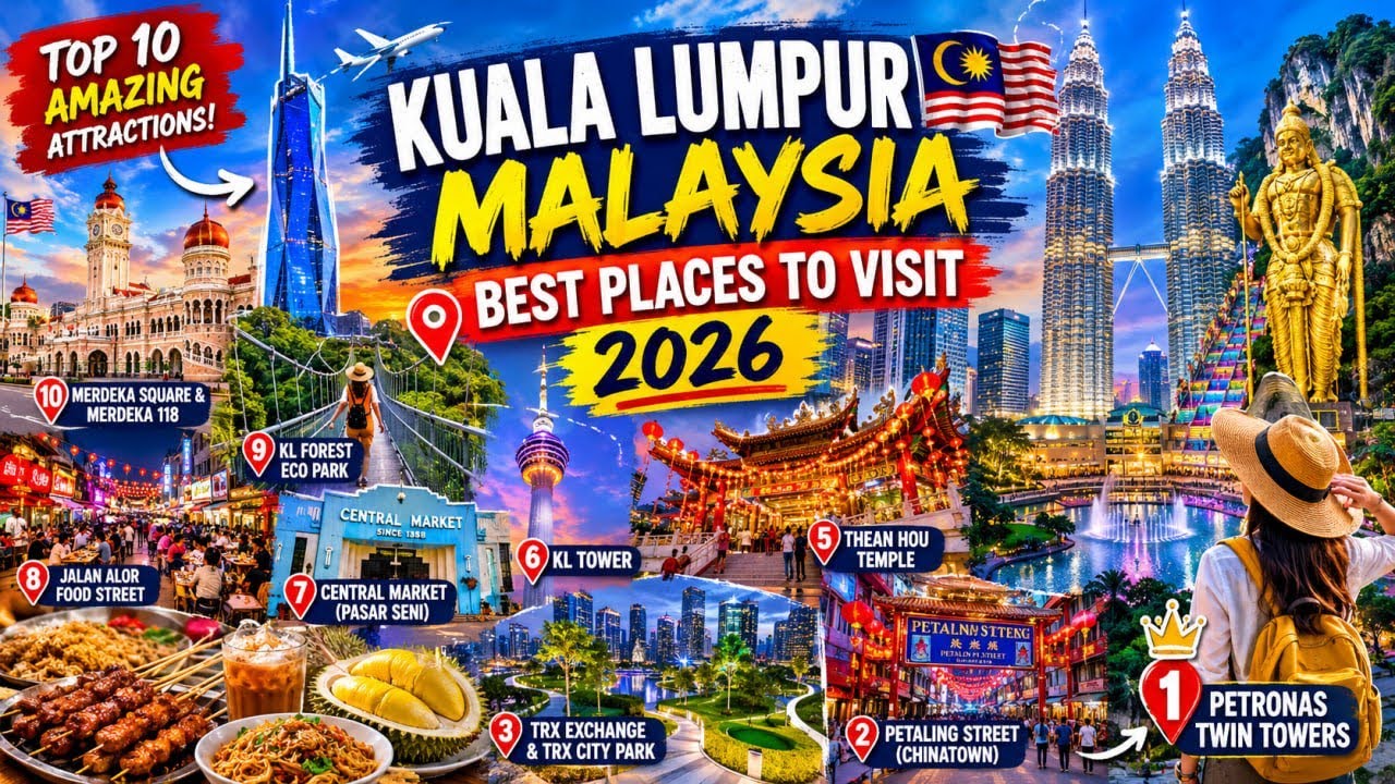 Kuala Lumpur Malaysia 2026 🇲🇾 | Top 10 Best Places to Visit Before Everyone Else!