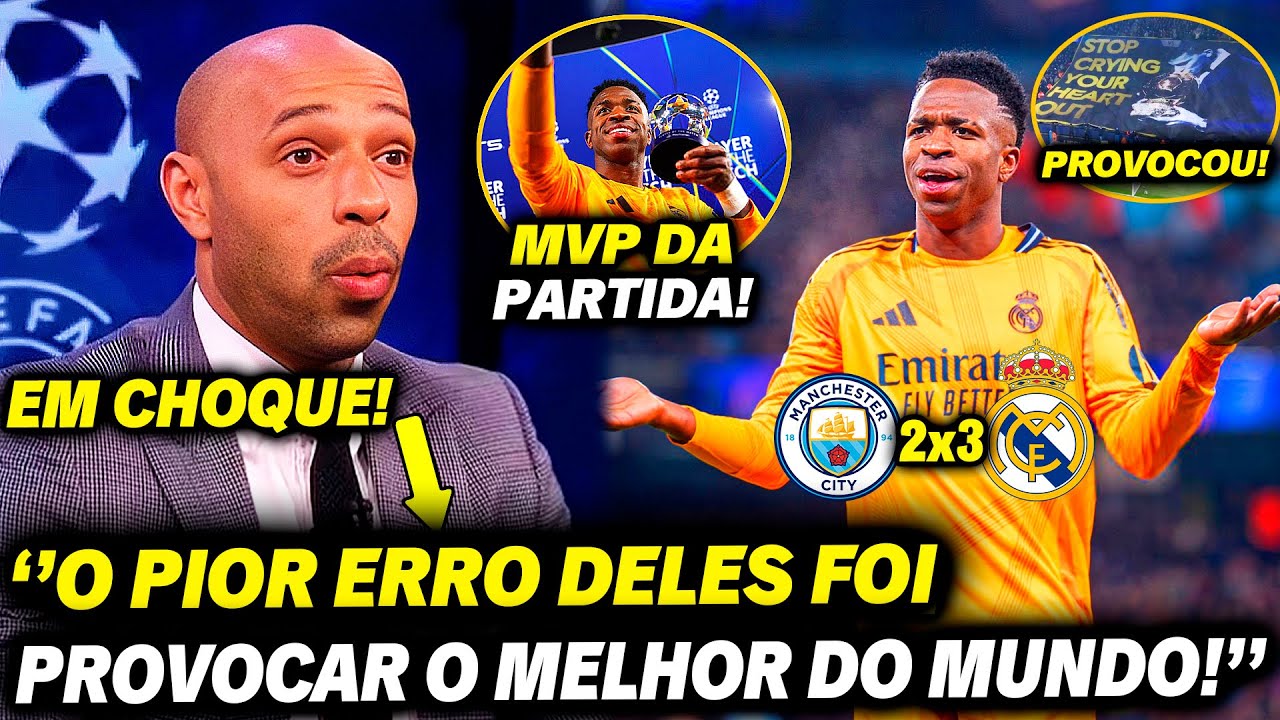 🚨 NOSSA! Olha oque o HENRY falou do VINICIUS JR. e da PROVOCAÇÃO ABSURDA dos TORCEDORES DO CITY!