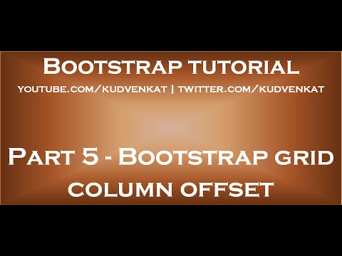 Bootstrap grid column offset