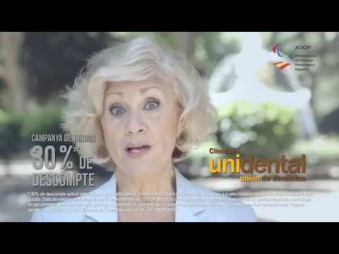 Spot 20 seg. TV Unidental Prótesis Fija sobre Implante (Catalán).
