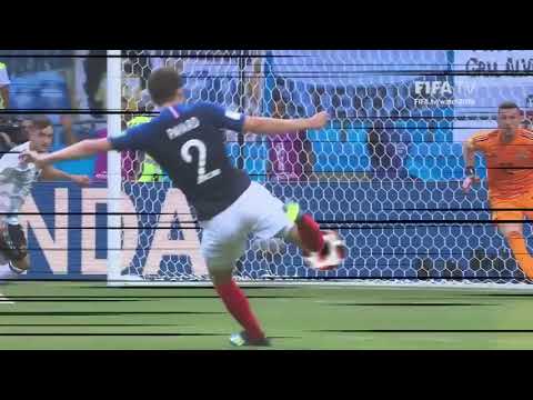 Second poteau PAVARD version OLIVE et TOM - France vs Argentine 2-2 le 30 Juin 2018