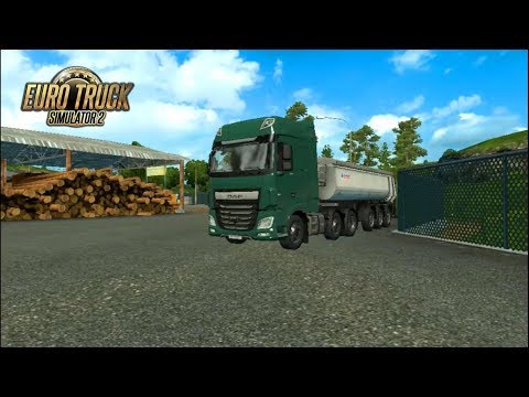 ETS2 Road Trip#21 | DAF XF Transporting Wood Bark from Zürich to Stuttgart