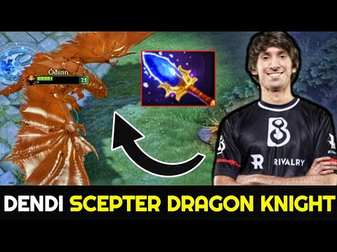DENDI Mid Scepter Dragon Knight ft Full Slotted Lycan Intense Game 7.26 Dota 2