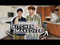 Rental Friendly KITCHEN MAKEOVER For BenjiPlant DIY Wood Wrapped Cabinets