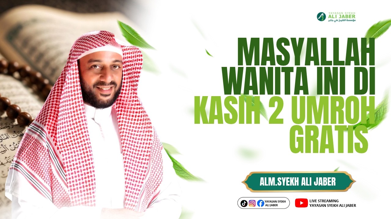 masyallah  wanita ini di kasih 2 umroh gratis // ALM. SYEKH ALI JABER