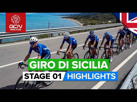 Bunch Sprint To Start The Race! | Tour Of Sicily 2022 Stage 1 Highlights