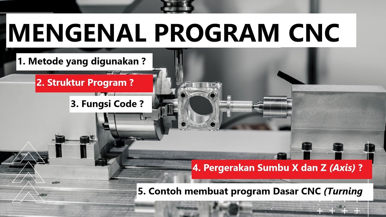 Mengenal Program Dasar Mesin CNC || CNC Bubut (Turning) || Tutorial mudah program CNC untuk pemula!!