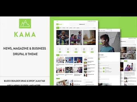 Kama - Responsive Magazine & Business Drupal 8.5 Theme | Themeforest Website Templates and Themes