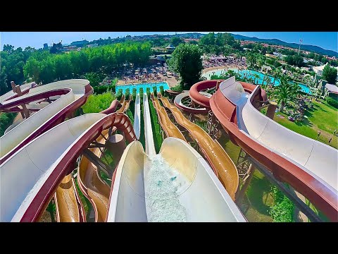 High Speed Kamikaze Water Slide at Acqua Village Follonica, Italy