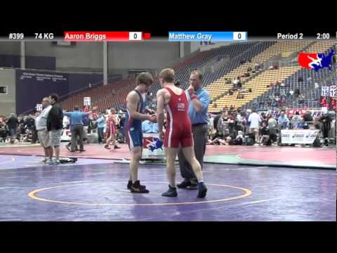 Last Chance Qual. 74 KG: Aaron Briggs (NYAC/USOEC) vs. Matthew Gray (Ringers)