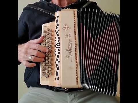 Saltarelle Canopée 18B Accordion, 34 treble buttons in 3 rows (GC+) with18 bass in 3 rows