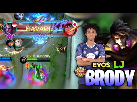 PERFECT SAVAGE! Brody Goldlane Monster [ Top Global Brody Gameplay ] By EVOS LJ - Mobile Legends