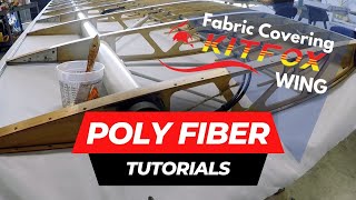 Poly-Fiber Tutorials - Fabric Covering KitFox Wing (part two)