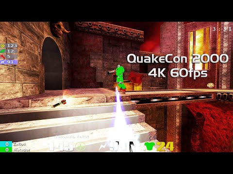 QuakeCon 2000 Grand Final: Zero4 vs Matador - Quake3 Duel Tournament 4k60fps