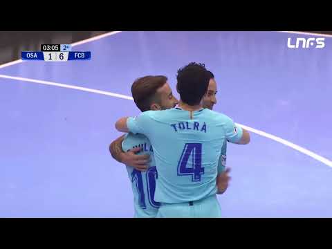 Gol Rivillos (1-6) Osasuna Magna - FC Barcelona Lassa. J25, 1Div. LNFS