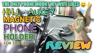 HHQE - Aukey Magnetic Phone Mount REVIEW : The Wife Likes it 😃👍