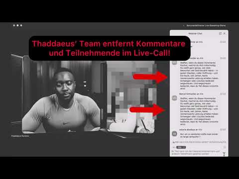 Thaddaeus Koroma: Wie er jede Kritik löscht & Menschen einfach aus Calls kickt! (Beweise)