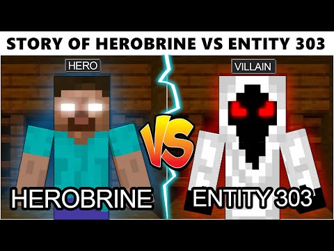 Minecraft Story of Herobrine vs Entity 303 | Minecraft Story in Hindi