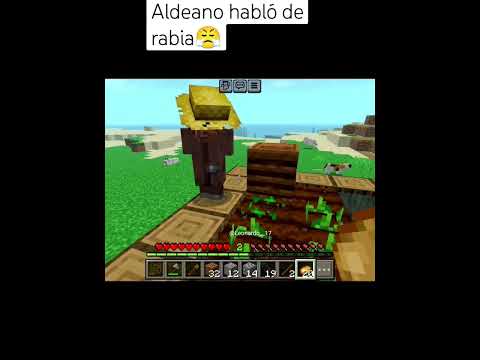 Villager FREAKS OUT in Minecraft?! 😱 #Leonardiño17